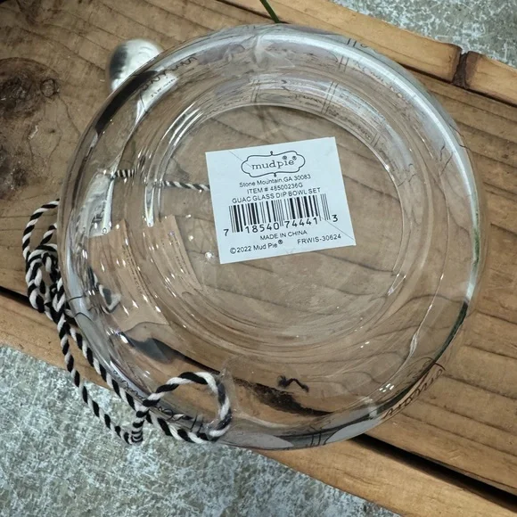 MUDPIE GUACAMOLE INSTRUCTIONS GLASS BOWL & SILVER SPOON - Picture 5 of 5